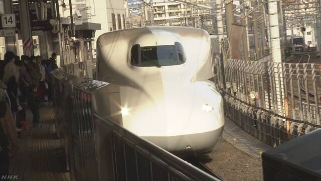 東海道新幹線 利用者８％減 中国人旅行者減少など影響