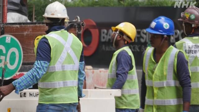 シンガポール 新型コロナ感染急増 ９割が外国人労働者