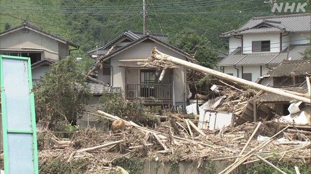 熊本 豪雨被害から4日で1か月 「在宅避難」500人以上も