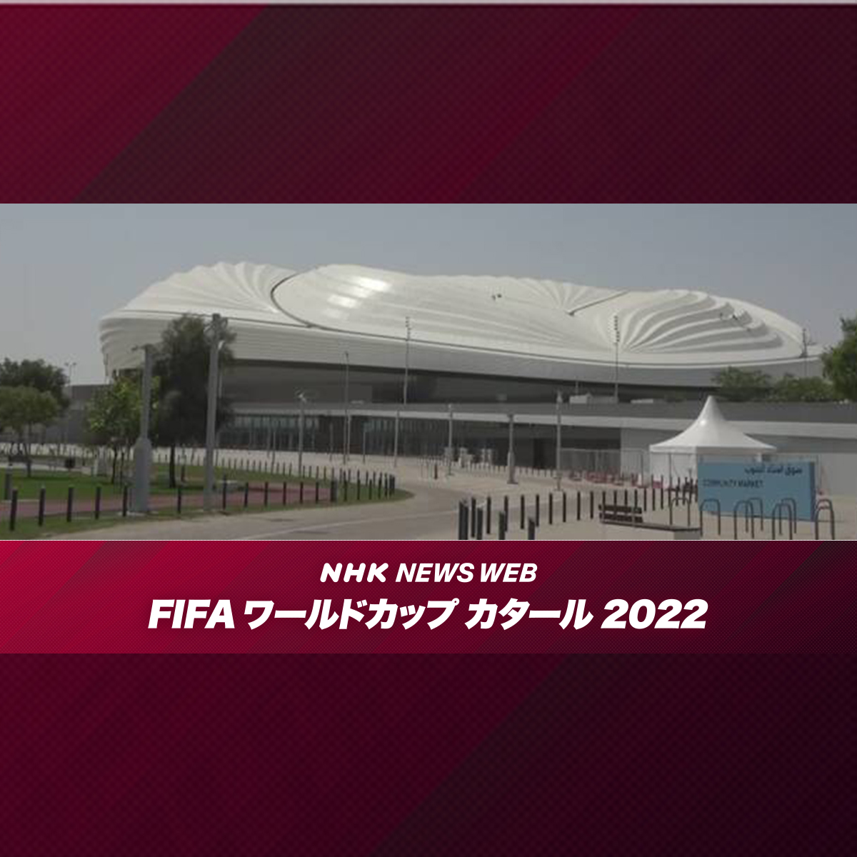 アルジャヌーブスタジアム（アルワクラ） | サッカーワールドカップ | NHK