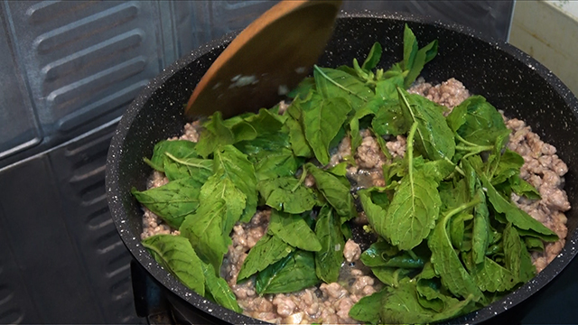 Don't forget to add the holy basil! It's the signature ingredient.