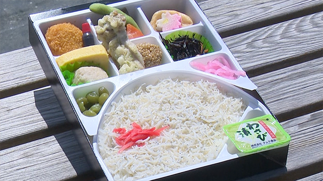 Hamamatsu is famous for its shirasu. You can try a bento that lets you enjoy it to the fullest.