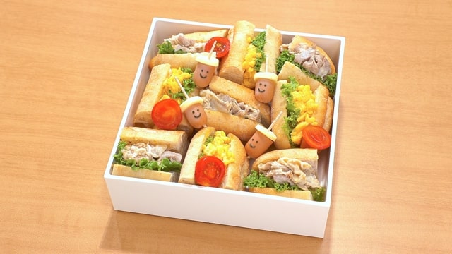 Japanese-style Baguette Sandwich Bento