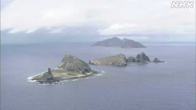 尖閣諸島沖合で中国海警局の船４隻が一時領海に侵入