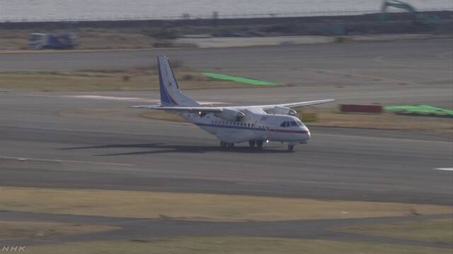 クルーズ船 韓国人の帰国へ大統領専用機が到着 羽田空港