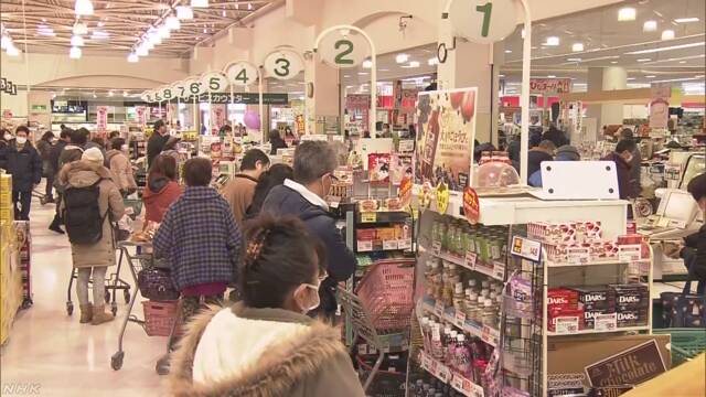 スーパーの買い物客 日持ちする食品買い求め 北海道 釧路 Nhkニュース