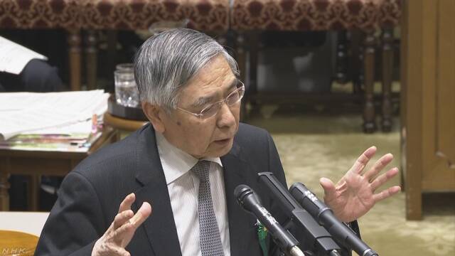 日銀 黒田総裁「政策の実施で市場の安定を確保したい」