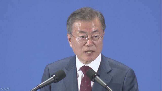 韓国 ムン大統領の支持率55％に上昇 新型コロナ対策評価