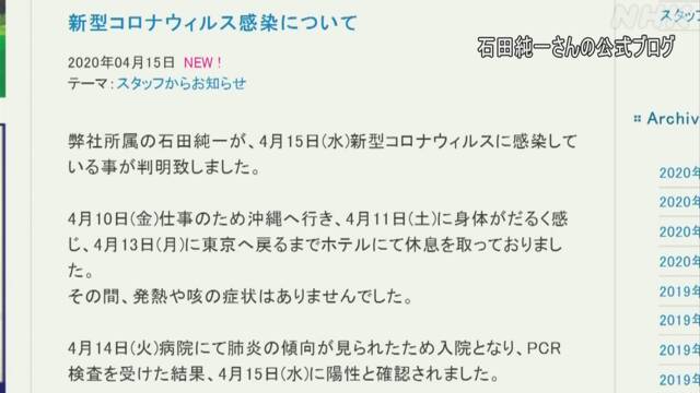 俳優 石田純一さん 新型コロナに感染 事務所が公表 Nhkニュース