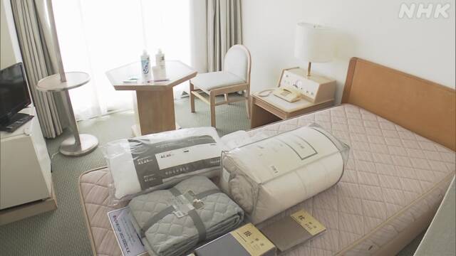 埼玉 熊谷 軽症者受け入れるホテル内部を公開 新型コロナ