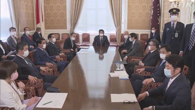 宣言39県で解除 ２次補正予算編成へ 自民 役員会で首相が方針
