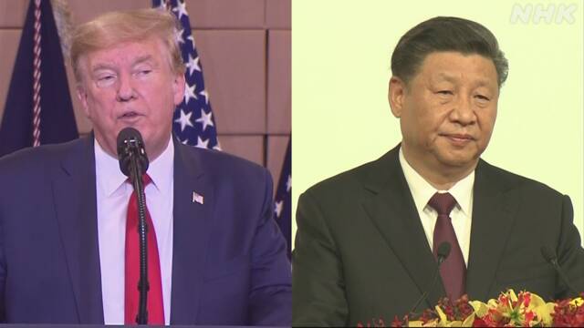 米トランプ大統領「関係断つこともできる」中国に強く警告