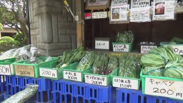“店舗内の人混み避けたい” 野菜の無人直売所が人気 コロナ