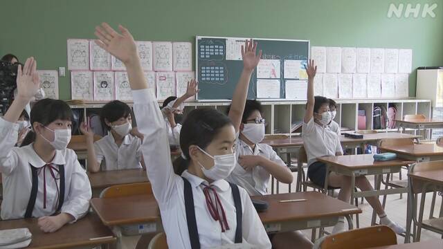 大阪市 小6 中3が今年度の初授業 新型コロナ感染防止策の上で