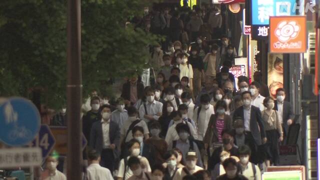 東京都心 ２日の人出はコロナ感染拡大前の5～7割水準に
