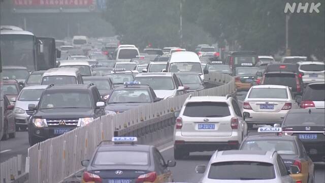 中国の新車販売台数 日系大手3社 去年同月を上回る