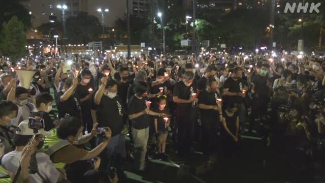 天安門事件から31年 集会不許可も大勢の市民が“自由を” 香港