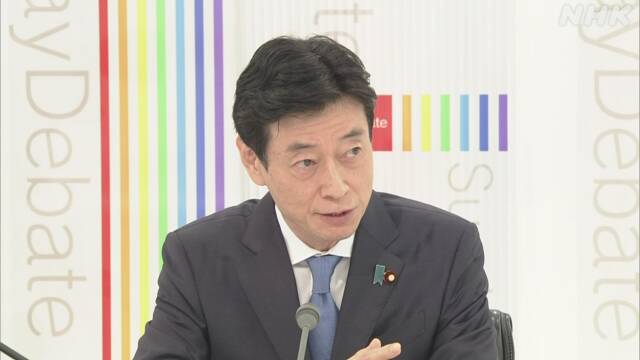 西村経済再生相「人出減らず対策強化を検討」NHK日曜討論