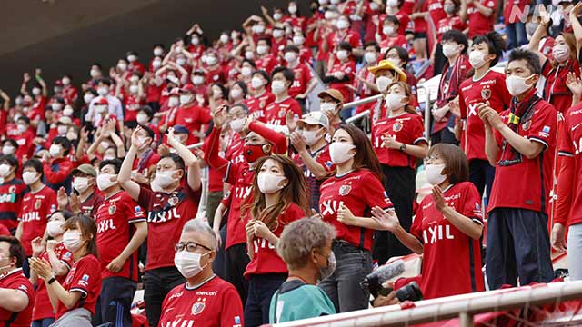 サッカー Jリーグ 声出し応援エリアでのマスク着用率99％超