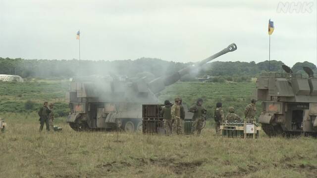 British army releases training for Ukrainian soldiers Self-propelled artillery is the key to reversal offensive | NHK