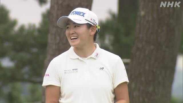 ゴルフ 日本女子オープン第1ラウンド 岩井明愛など4人が首位に | NHK