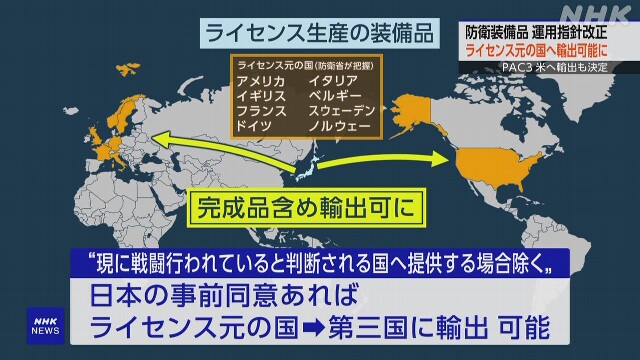 防衛装備移転三原則」の運用指針改正 PAC3を米へ輸出も決定 | NHK | 安全保障