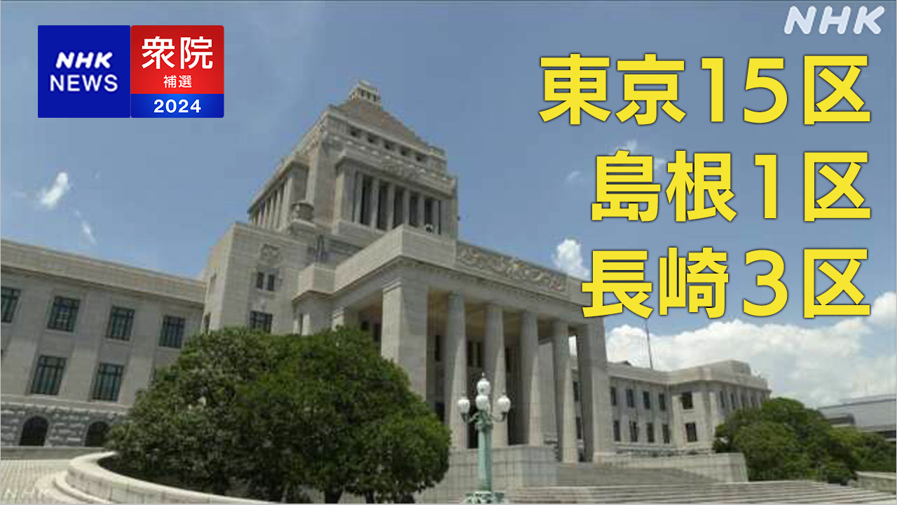 4月28日投票 衆議院3補欠選挙の主な候補者出そろう | NHK