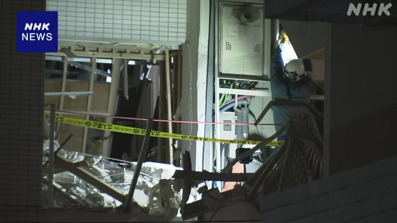 埼玉 川口 マンション1室で爆発 3人けがも命に別状なし | NHK