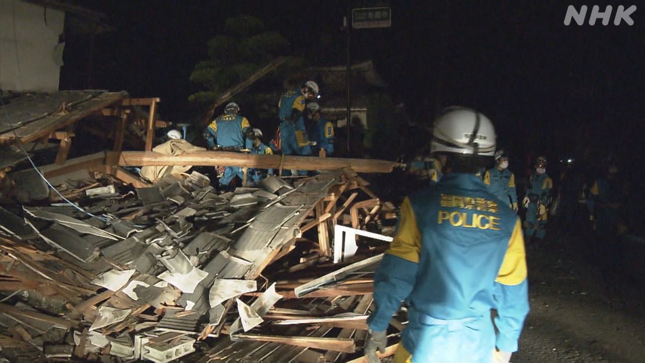 熊本地震で倒壊建物