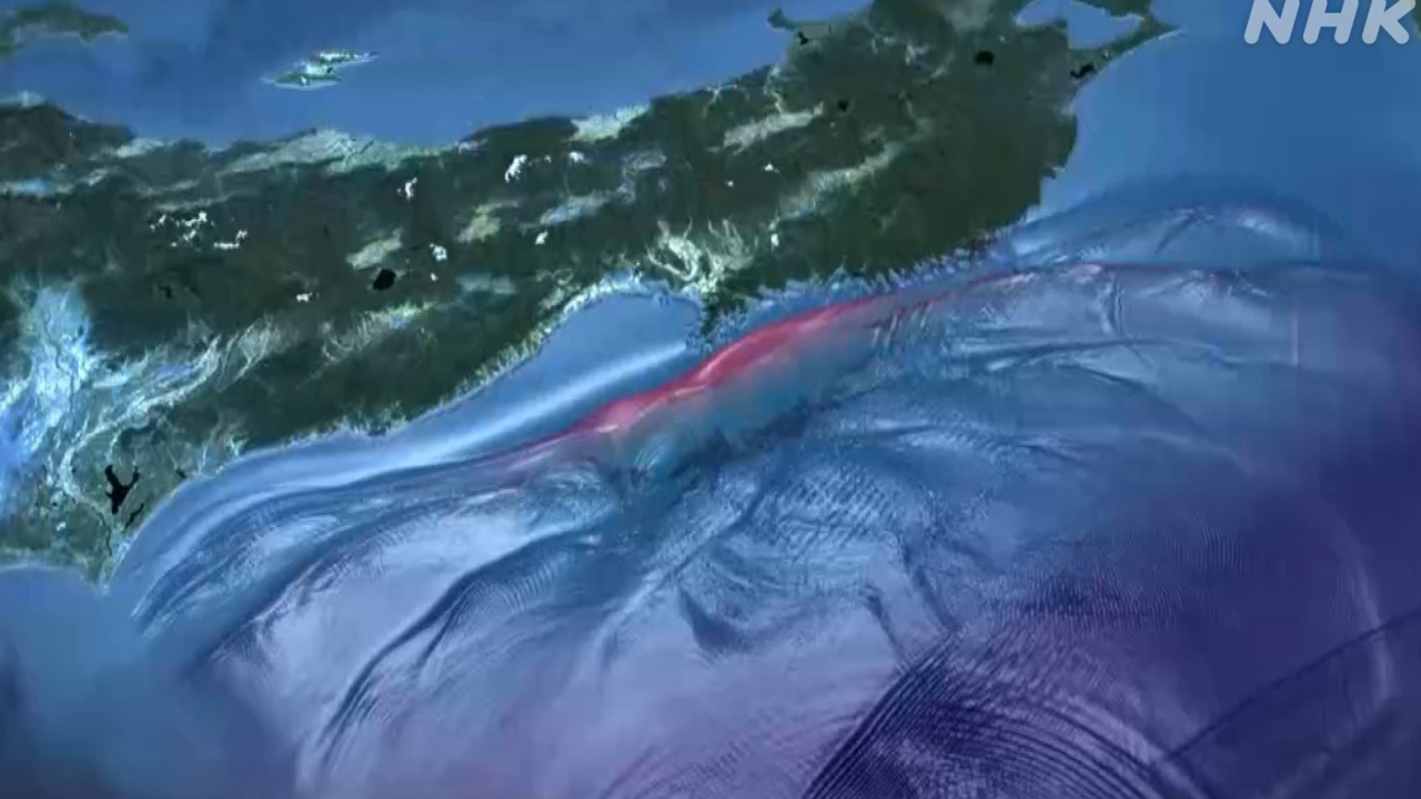 東日本大震災の津波イメージCG
