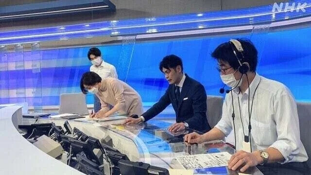 NHKの災害報道の訓練