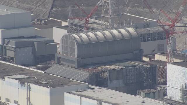 福島第一原発３号機 核燃料７体 敷地内の保管用施設に移送