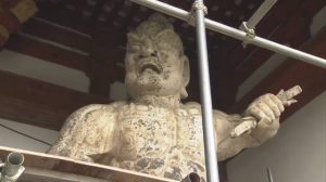 奈良 金峯山寺の金剛力士像 修理のため奈良国立博物館へ