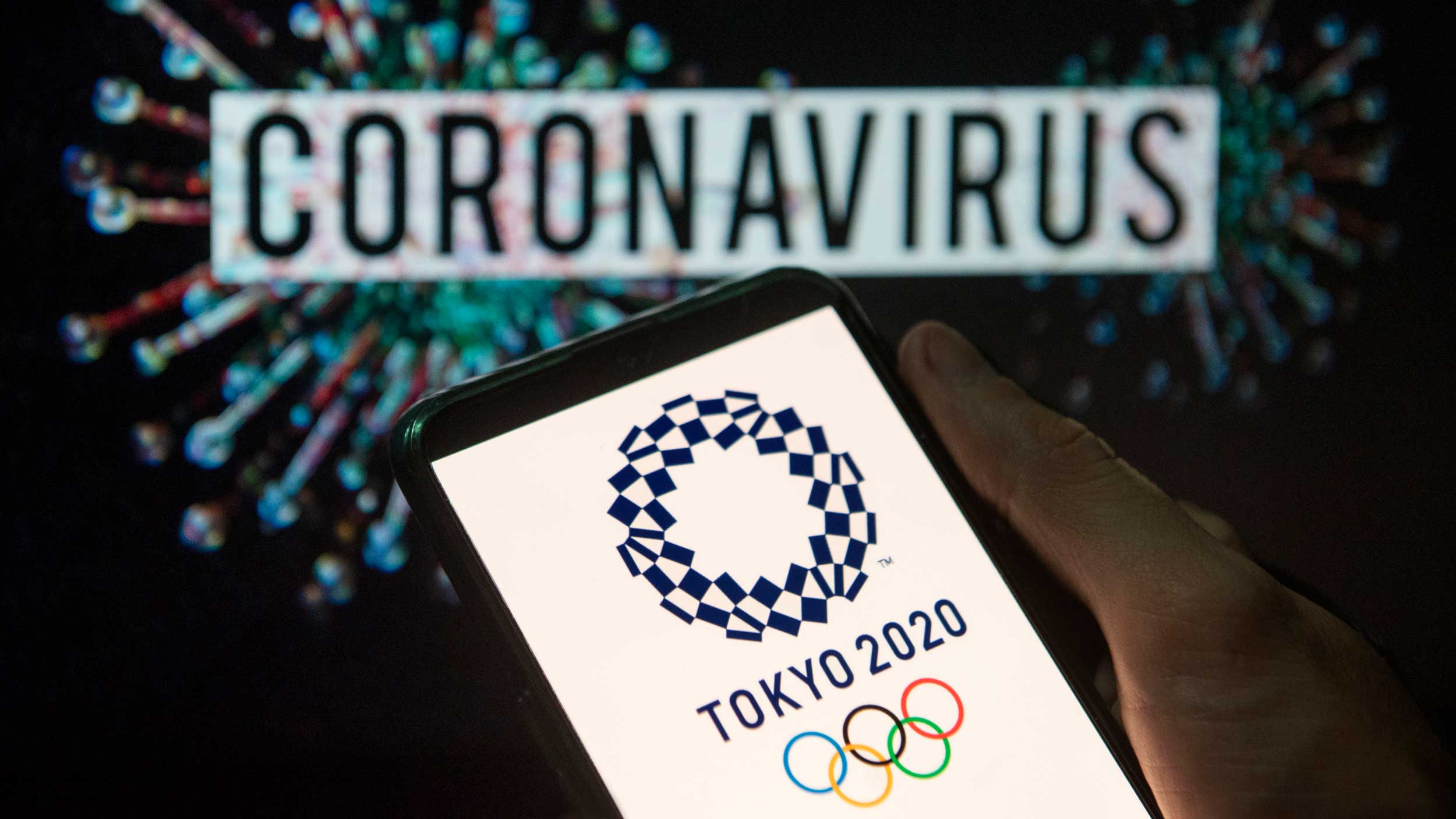 2020 logo with new corona virus image