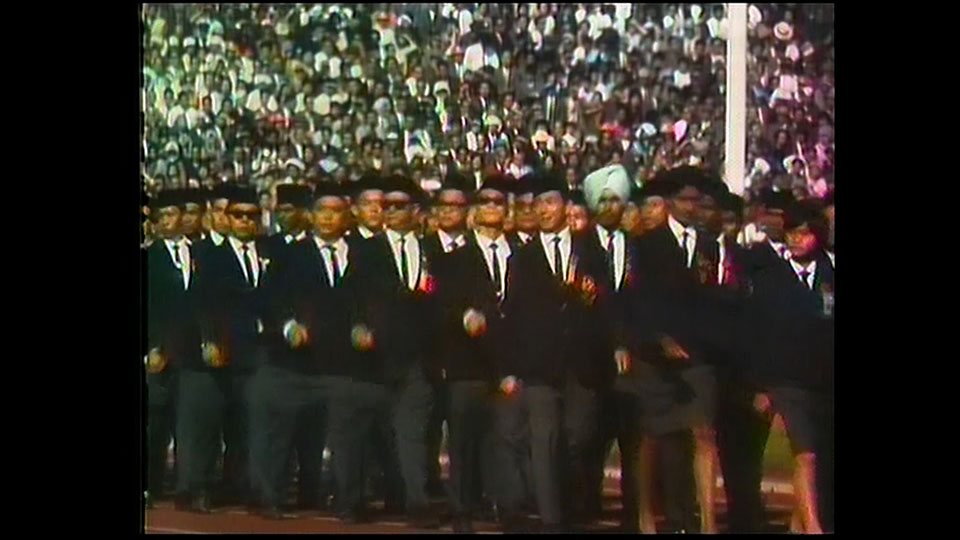 Malaysian team at the Tokyo Olympic Games opening ceremony