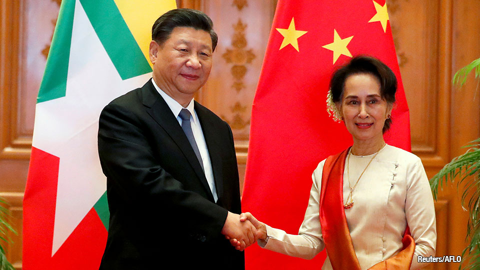 Xi Jinping and Aung San Suu Kyi