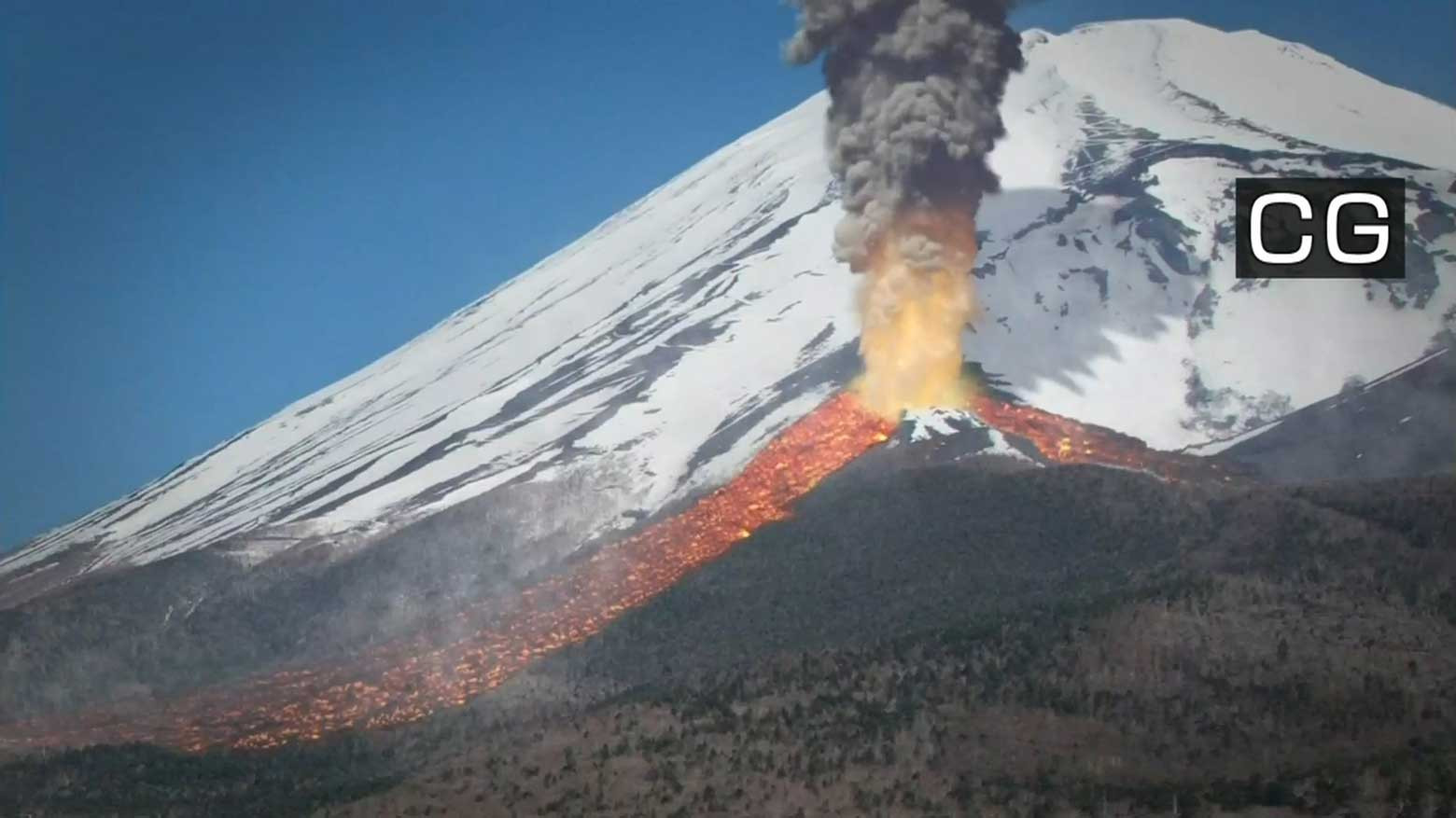 mount fuji eruption