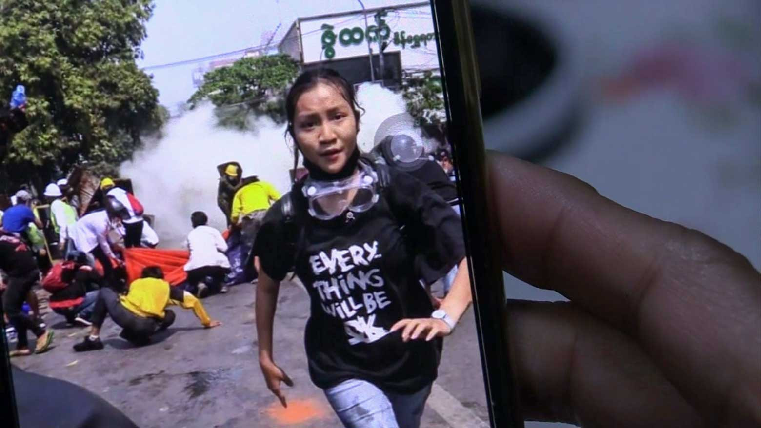 Digital data offers clues in shooting of young protester in Myanmar