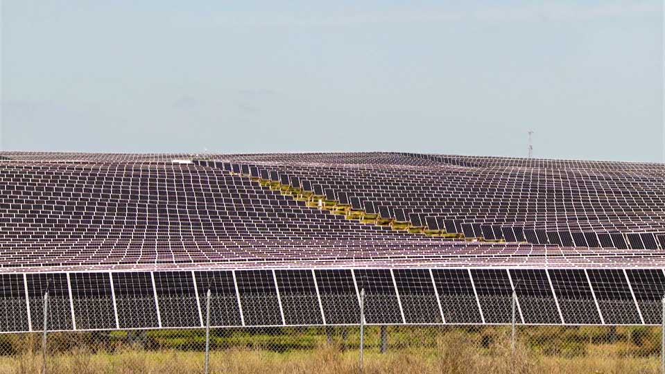 Solar field outside Lake Placid, New York