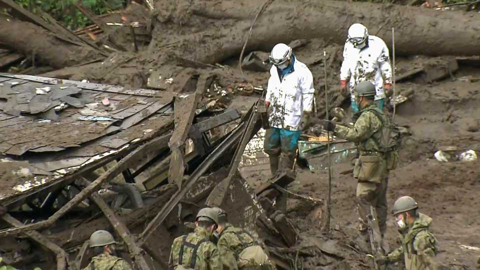 Dozens still missing after Atami mudslides