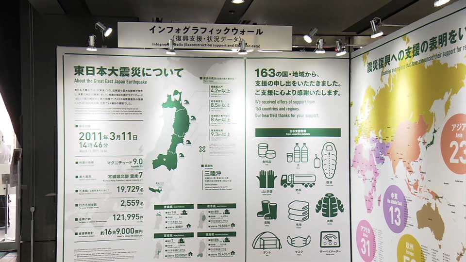 An exhibit in Tokyo highlighted the recovery of the Tohoku region