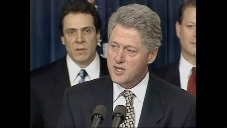 Cuomo with President Clinton