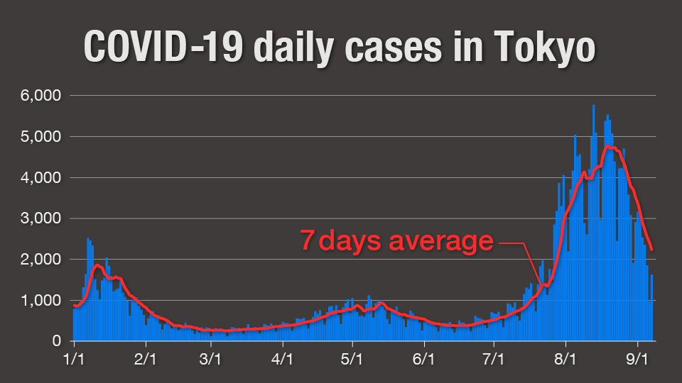 Graph: COVID-19 Daily Cases in Tokyo