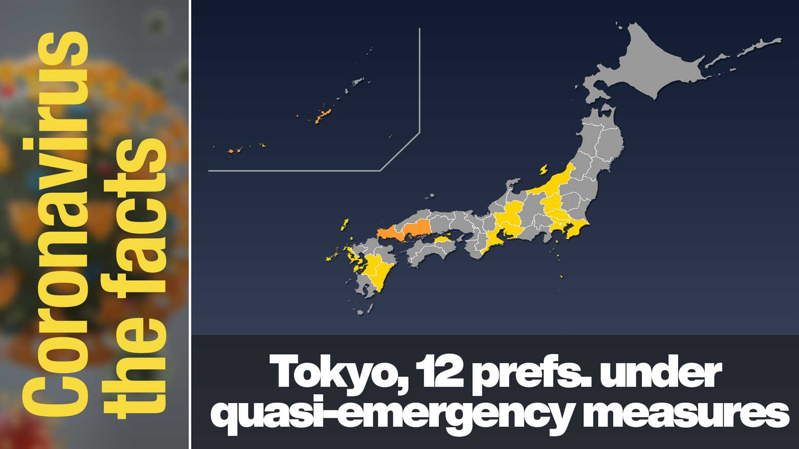 Tokyo, 12 prefectures subject to quasi-emergency measures