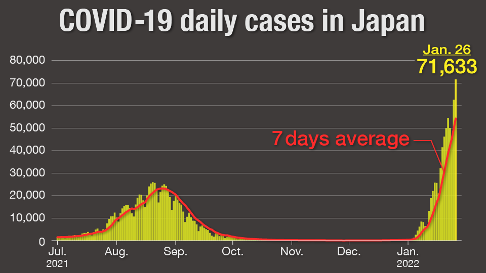 Graph: COVID-19 Daily Cases in Japan