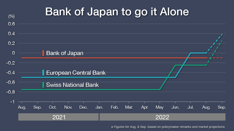 Chart: Bank of Japan to go it Alone
