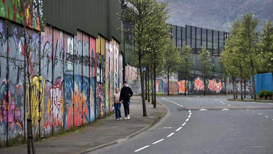 Peace walls in Belfast, Northern Ireland
