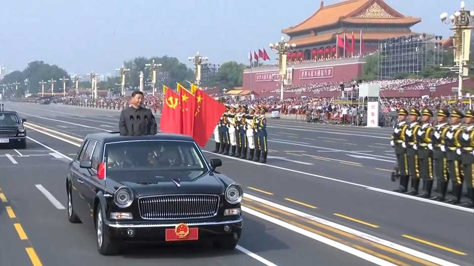 President Xi at the military parade