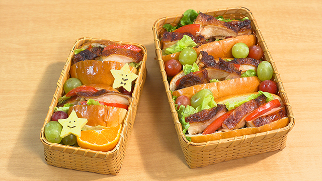 Miso-chicken Sandwich Bento 