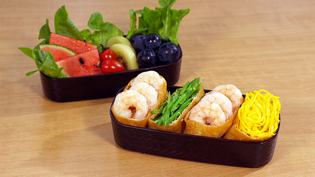 Coloful Inari-sushi Bento